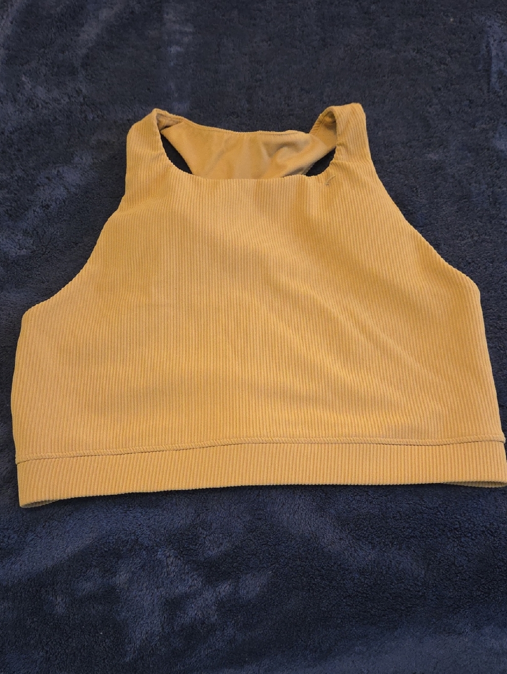 NWOT TONE IT UP TAN RIBBED LADIES SPORTS BRA